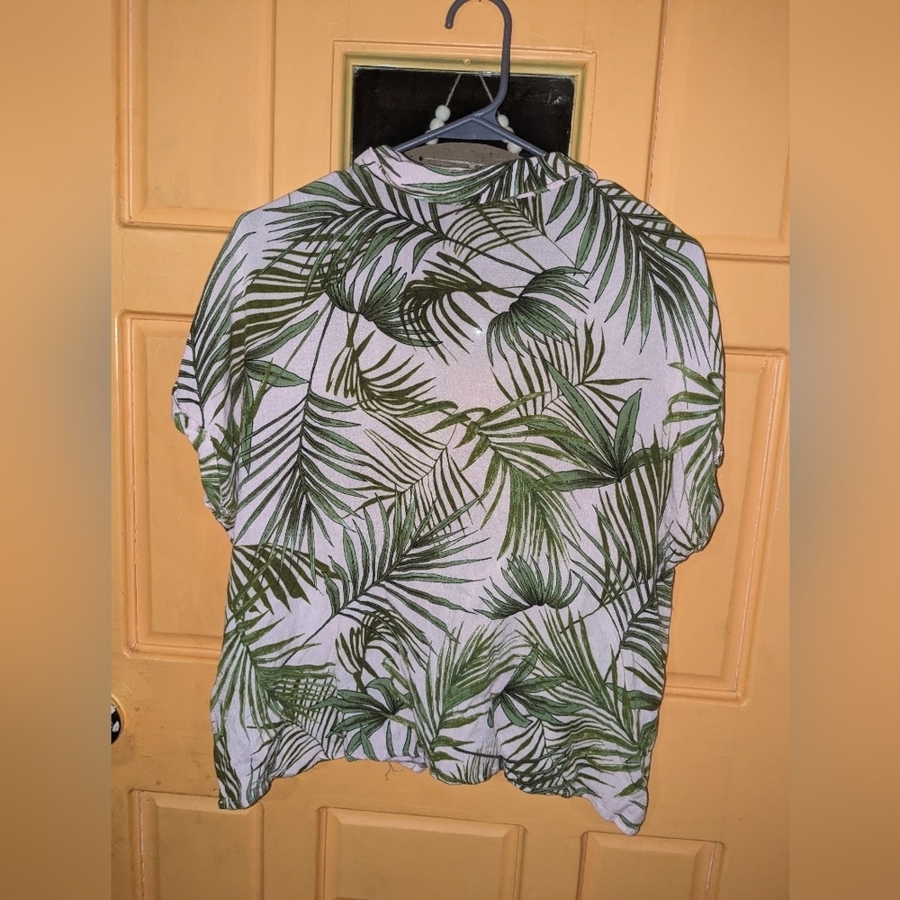 Lush Large Palm tree half button shirt - Picture 2 of 3